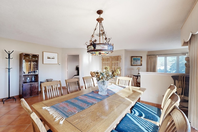 dining room featuring tile patterned floors