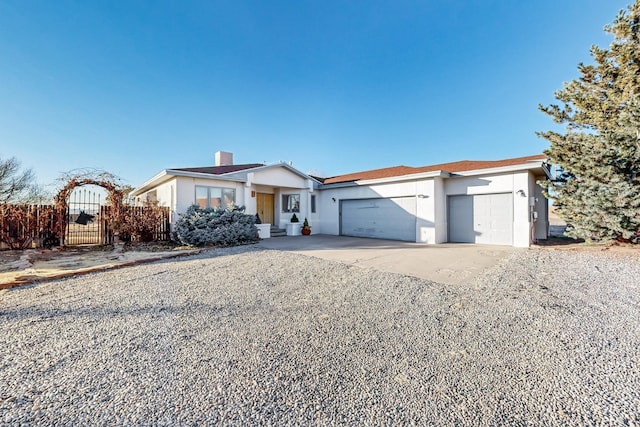 ranch-style house with a garage