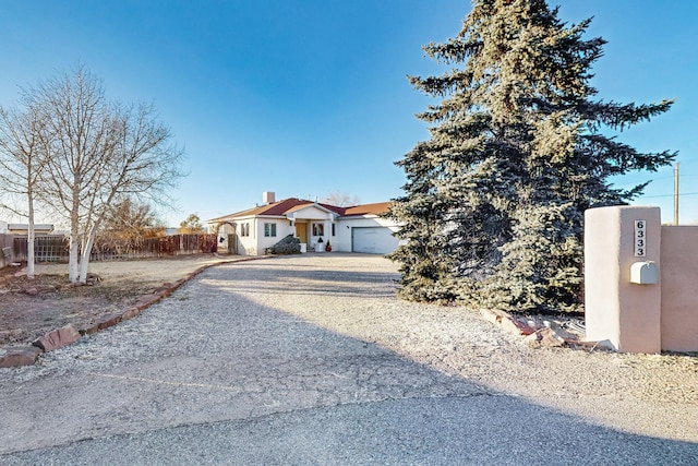 view of front of house featuring a garage