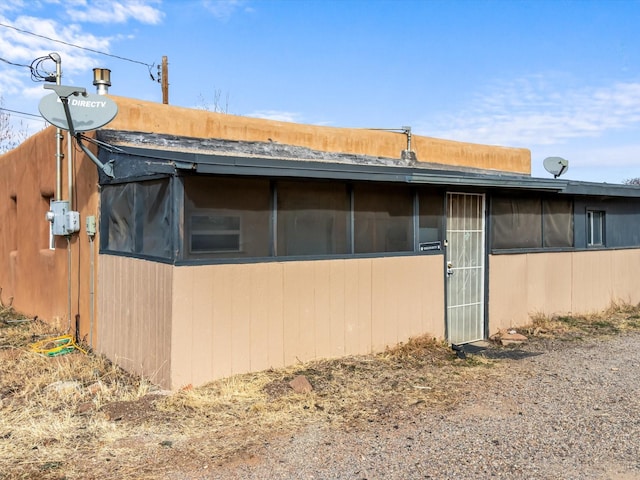 view of home's exterior