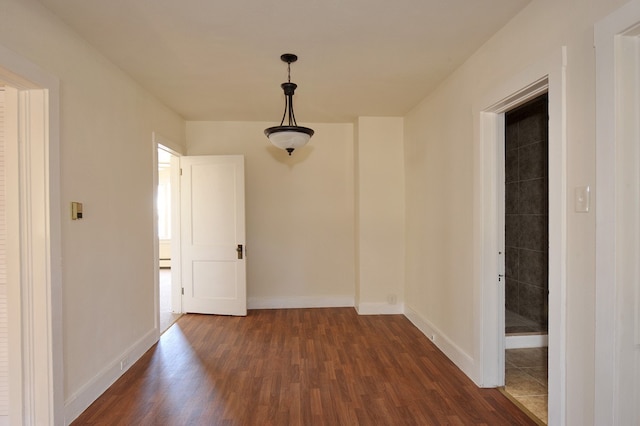 interior space featuring dark hardwood / wood-style floors