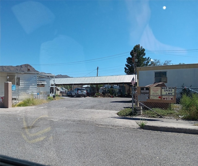 view of parking / parking lot