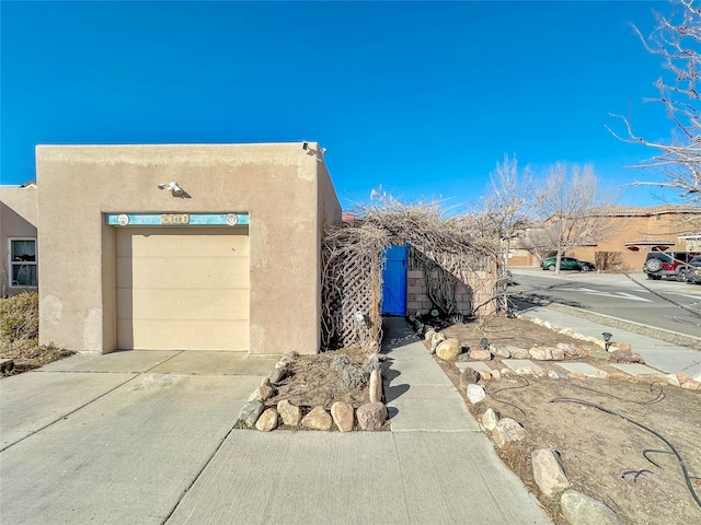 view of home's exterior featuring a garage