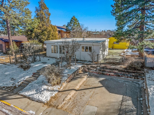 view of front of home