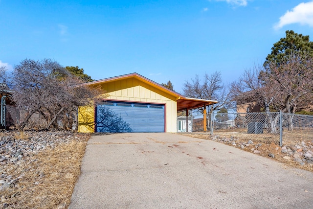 ranch-style house with a garage