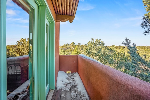 view of balcony