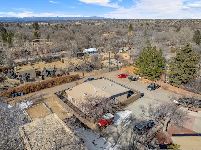 aerial view featuring a mountain view