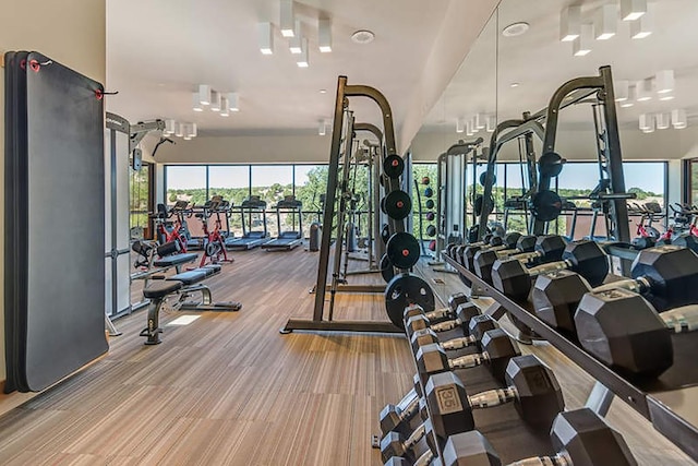 view of exercise room