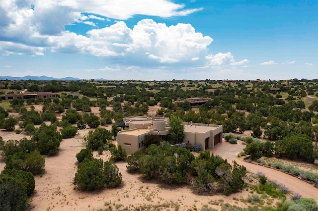 aerial view featuring a mountain view