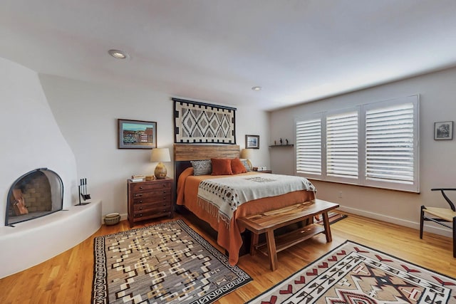 bedroom featuring hardwood / wood-style flooring