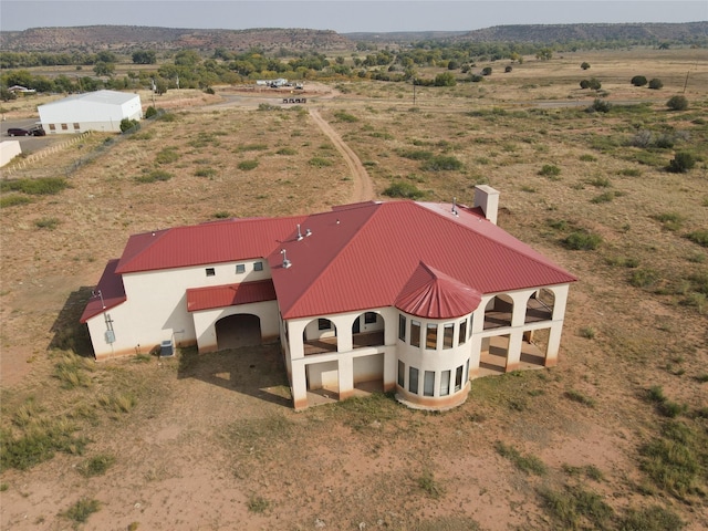 bird's eye view featuring a rural view