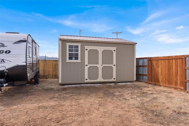 view of outbuilding