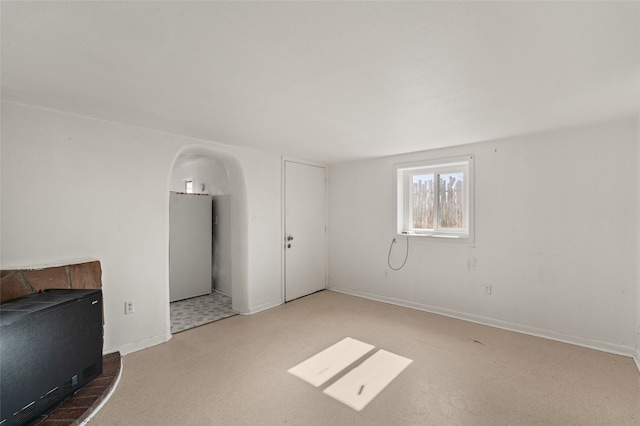 view of unfurnished living room