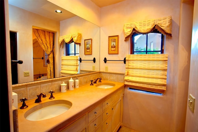 bathroom with vanity