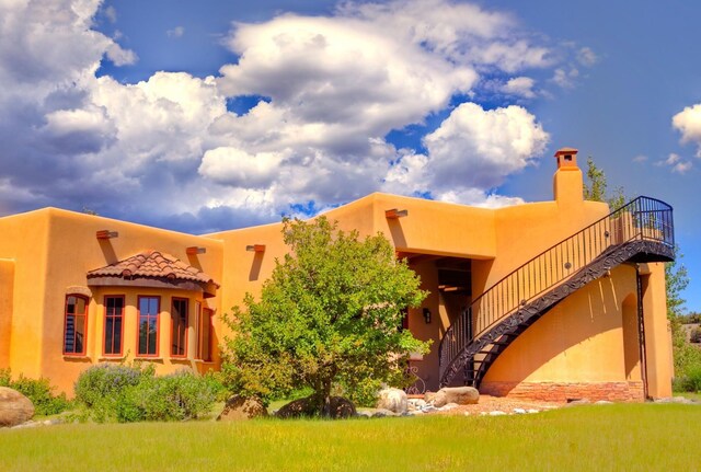 view of pueblo-style house