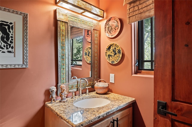 bathroom featuring vanity