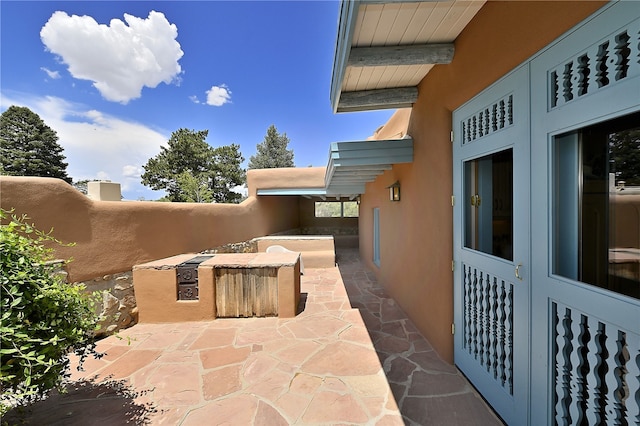 view of patio / terrace with french doors