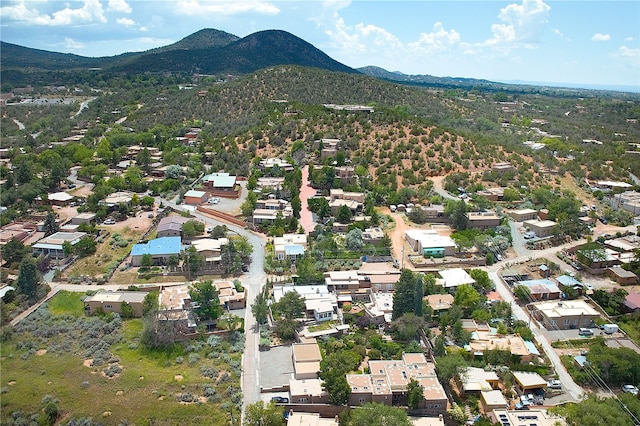 bird's eye view featuring a mountain view