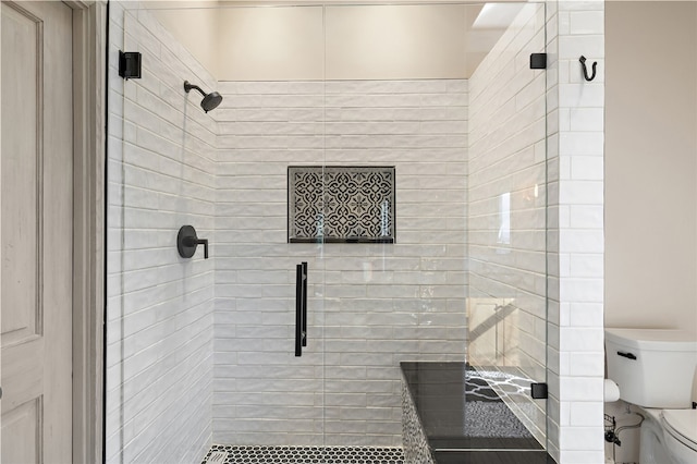 145 Brownell Howland, Santa Fe, NM 87501 - full bath with toilet and a stall shower