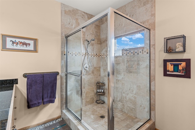 bathroom with walk in shower