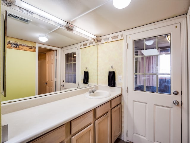 bathroom featuring vanity