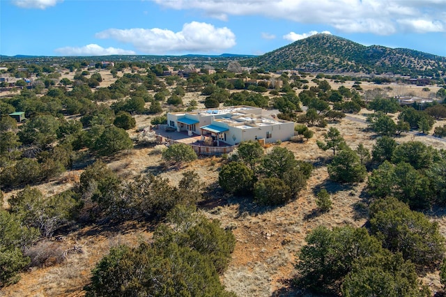 aerial view featuring a mountain view