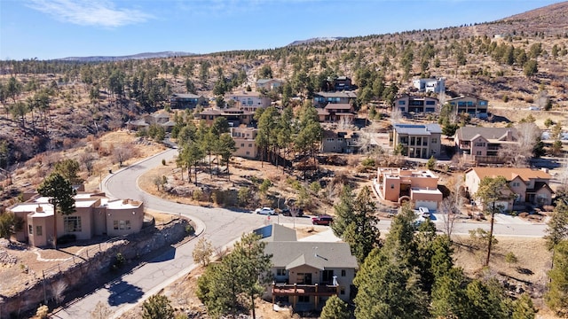 bird's eye view with a residential view