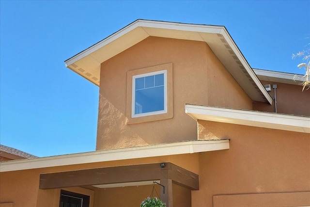 view of property exterior featuring stucco siding