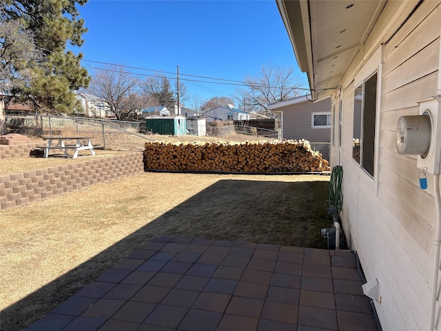 view of patio with fence