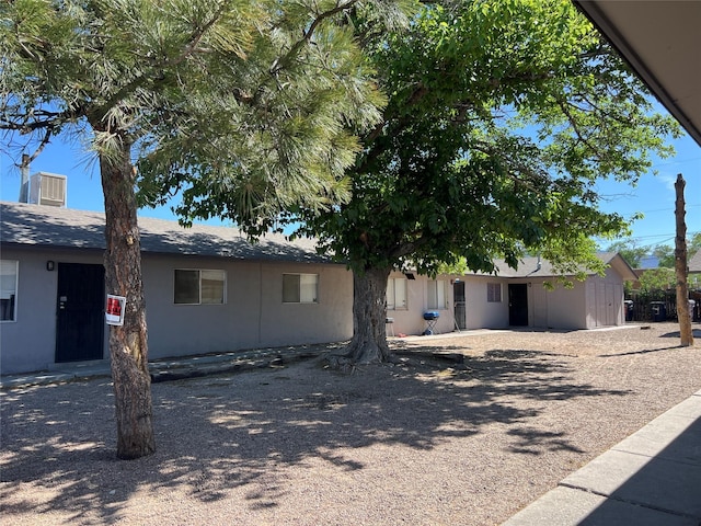 ranch-style house with stucco siding