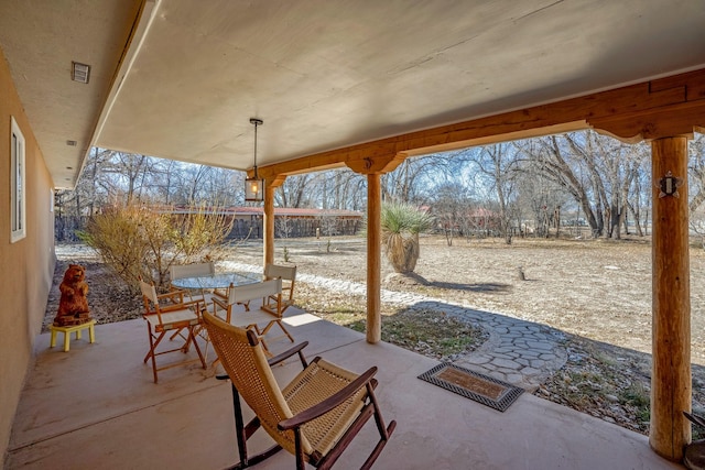 view of patio / terrace featuring outdoor dining space