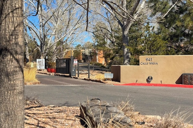 view of street featuring a gated entry