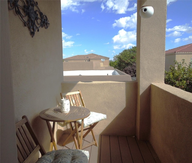 view of balcony