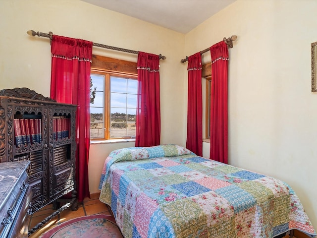 view of tiled bedroom