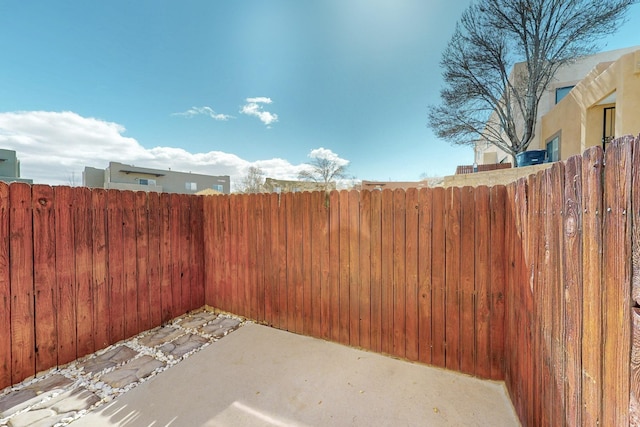 view of patio with fence