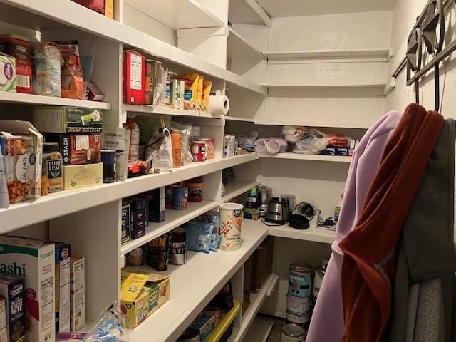 view of pantry