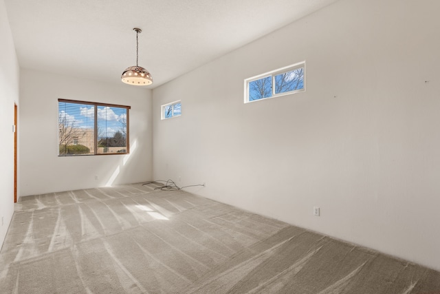 view of carpeted empty room