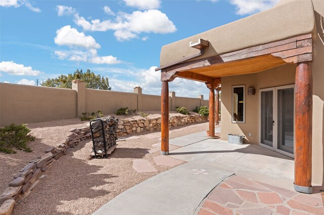 view of patio / terrace with a fenced backyard