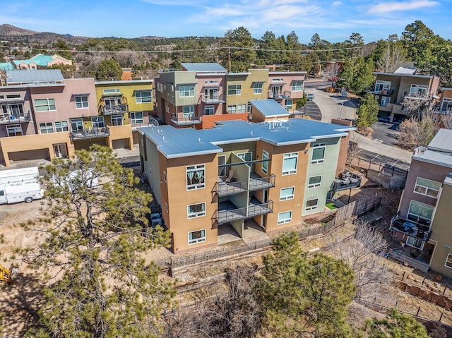 drone / aerial view with a residential view