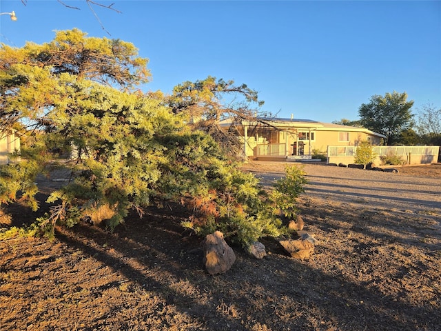 view of front of home