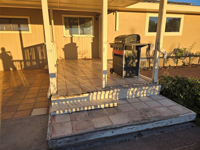 view of patio / terrace with grilling area