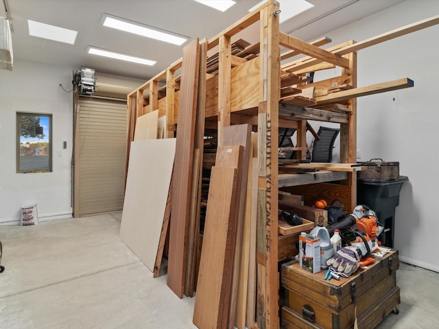 view of storage room