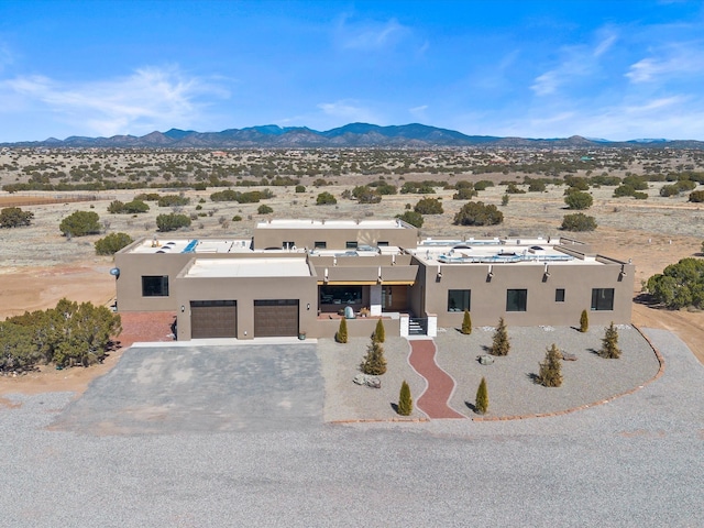 exterior space with a mountain view