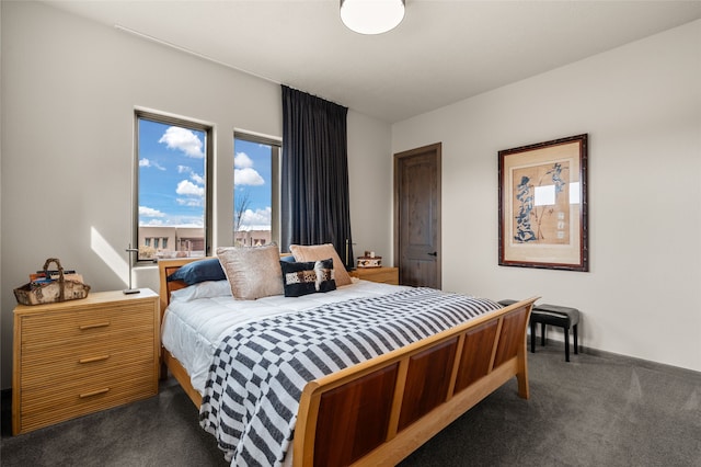 bedroom featuring carpet flooring