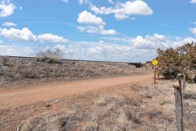 exterior space with a rural view