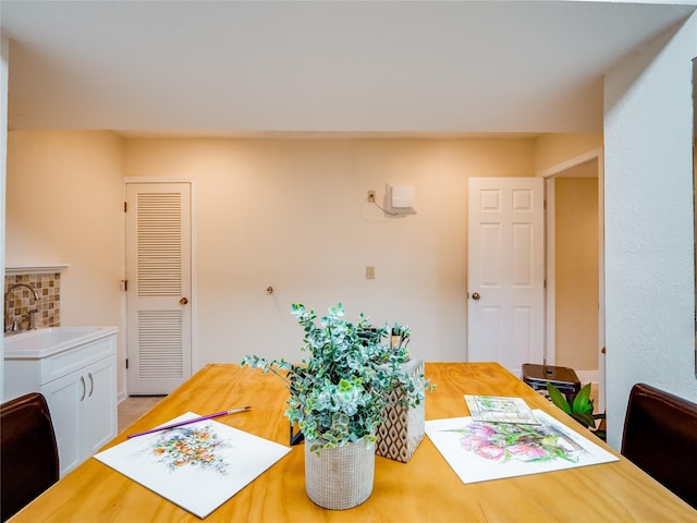 view of dining area