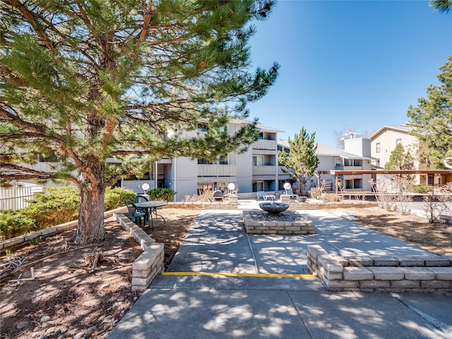 view of front of home featuring a patio area and a residential view