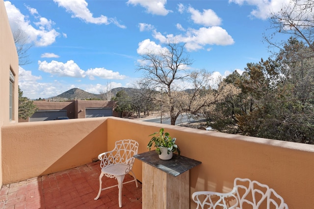3101 Old Pecos Trl Unit 219, Santa Fe, NM 87505 - balcony featuring a mountain view