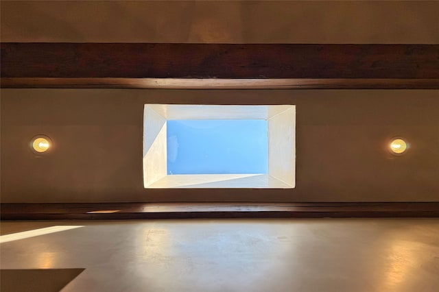 interior details featuring finished concrete floors