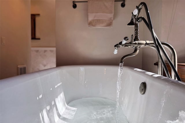 room details with a soaking tub